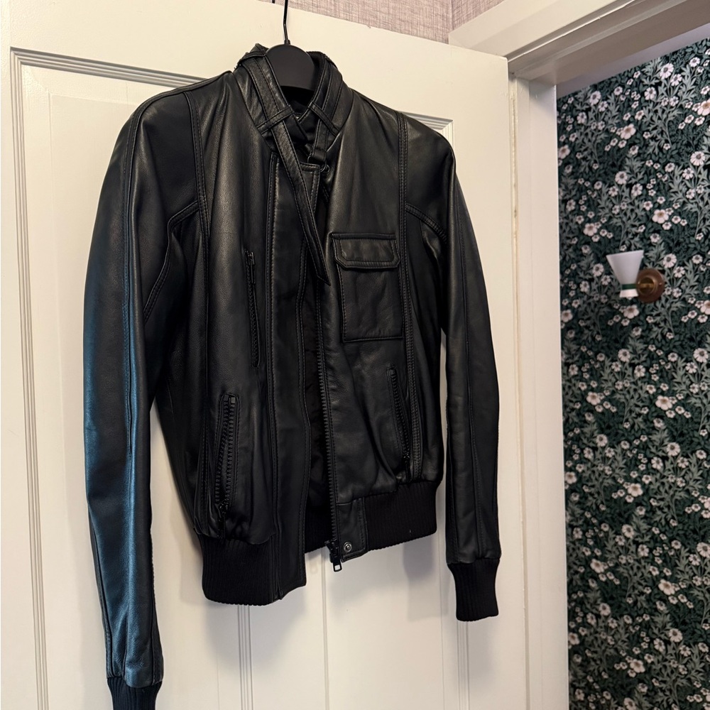 Women’s  Black Leather Jacket